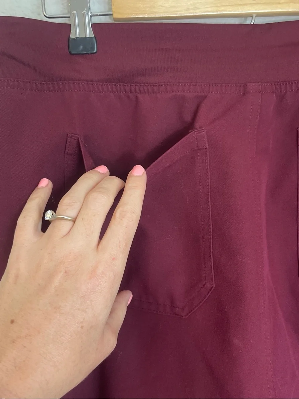 Figs Burgundy Pisco Basic Scrub Pants Size L 066